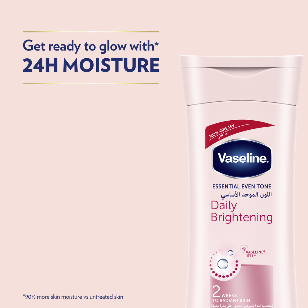 VASELINE Essential Even Tone Body Lotion, Daily Brightening, 200ml2.png