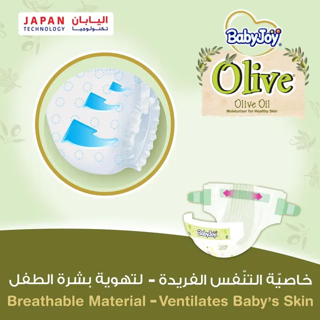 BabyJoy Olive Size (2) Small Carry Pack 3.5-7 Kg Olive 13 Diapers 5.png