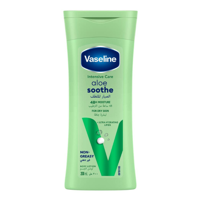 VASELINE LOTION     200ML ALOE SOOTHE       