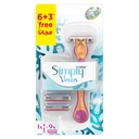 GILLETTE SIMPLY VENUS ROSE GOLD & PINK 6+3