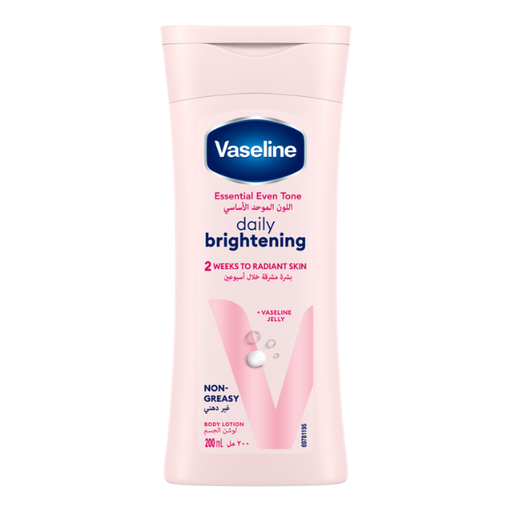 VASELINE Essential Even Tone Body Lotion, Daily Brightening, 200ml