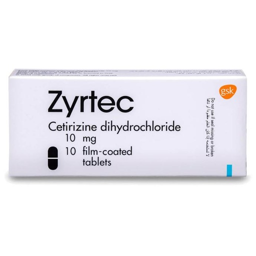 ZYRTEC 10 MG - 10 TAB