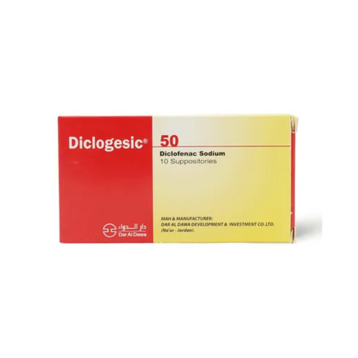 DICLOGESIC 50MG 10 SUPP