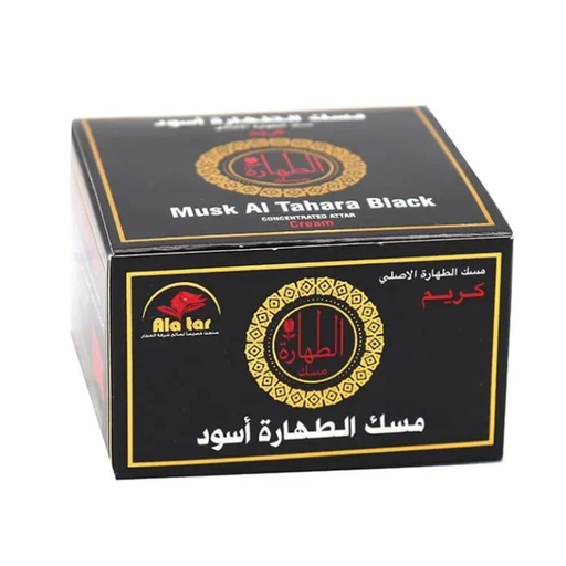 MUSK AL TAHARA BLACK  ESPECIALLY SENSITIVE AREAS- CONCENTRATED ATTAR CREAM - 25 GM